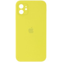 Чехол Silicone Case Square Full Camera Protective (AA) для Apple iPhone 11 (6.1'') Жовтий (9782)