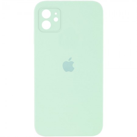 Чехол Silicone Case Square Full Camera Protective (AA) для Apple iPhone 11 (6.1'') Бирюзовый (17220)