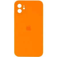 Чехол Silicone Case Square Full Camera Protective (AA) для Apple iPhone 11 (6.1'') Помаранчевий (9779)