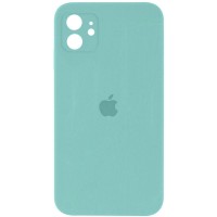 Чехол Silicone Case Square Full Camera Protective (AA) для Apple iPhone 11 (6.1'') Бірюзовий (24006)
