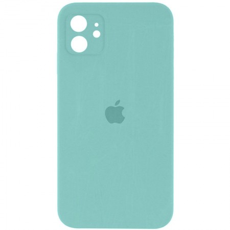 Чехол Silicone Case Square Full Camera Protective (AA) для Apple iPhone 11 (6.1'') Бирюзовый (24006)