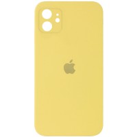 Чехол Silicone Case Square Full Camera Protective (AA) для Apple iPhone 11 (6.1'') Жовтий (9772)