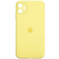 Чохол Silicone Case Square Full Camera Protective (AA) для Apple iPhone 11 (6.1'') Жовтий (39380)