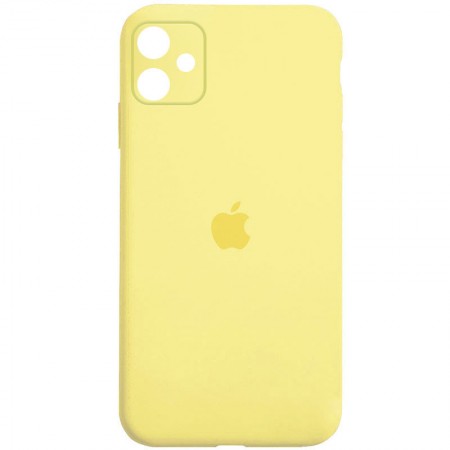 Чохол Silicone Case Square Full Camera Protective (AA) для Apple iPhone 11 (6.1'') Желтый (39380)
