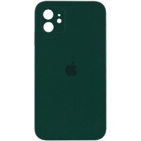 Чехол Silicone Case Square Full Camera Protective (AA) для Apple iPhone 11 (6.1'') Зелений (17216)