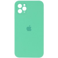 Чехол Silicone Case Square Full Camera Protective (AA) для Apple iPhone 11 Pro (5.8'') Зелений (9786)