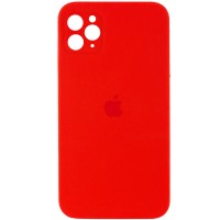 Чехол Silicone Case Square Full Camera Protective (AA) для Apple iPhone 11 Pro (5.8'') Червоний (9787)