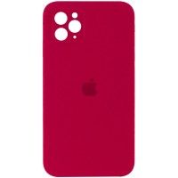 Чехол Silicone Case Square Full Camera Protective (AA) для Apple iPhone 11 Pro (5.8'') Червоний (9788)
