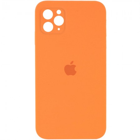 Чехол Silicone Case Square Full Camera Protective (AA) для Apple iPhone 11 Pro (5.8'') Оранжевый (9790)