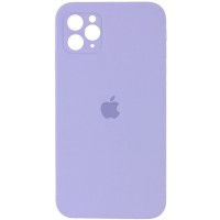 Чехол Silicone Case Square Full Camera Protective (AA) для Apple iPhone 11 Pro (5.8'') Бузковий (9795)