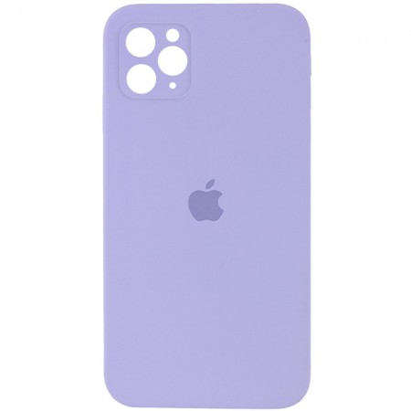 Чехол Silicone Case Square Full Camera Protective (AA) для Apple iPhone 11 Pro (5.8'') Сиреневый (9795)