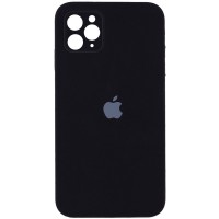 Чехол Silicone Case Square Full Camera Protective (AA) для Apple iPhone 11 Pro (5.8'') Чорний (17222)