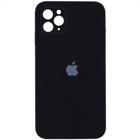 Чехол Silicone Case Square Full Camera Protective (AA) для Apple iPhone 11 Pro (5.8'') Черный (17222)