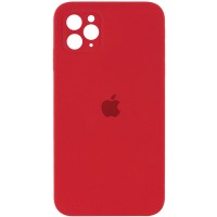 Чехол Silicone Case Square Full Camera Protective (AA) для Apple iPhone 11 Pro (5.8'') Червоний (9804)