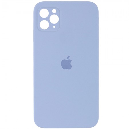 Чехол Silicone Case Square Full Camera Protective (AA) для Apple iPhone 11 Pro (5.8'') Блакитний (9806)