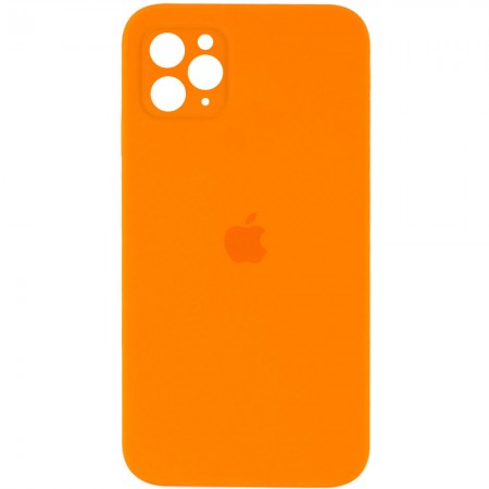 Чехол Silicone Case Square Full Camera Protective (AA) для Apple iPhone 11 Pro (5.8'') Оранжевый (9807)