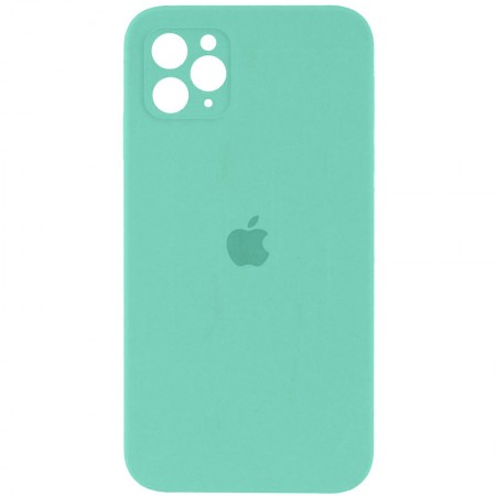 Чохол Silicone Case Square Full Camera Protective (AA) для Apple iPhone 11 Pro (5.8'') Бирюзовый (35099)