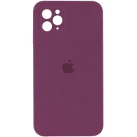 Чехол Silicone Case Square Full Camera Protective (AA) для Apple iPhone 11 Pro Max (6.5'') Червоний (9824)