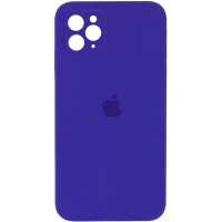 Чехол Silicone Case Square Full Camera Protective (AA) для Apple iPhone 11 Pro Max (6.5'') Фіолетовий (9828)