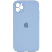 Чохол Silicone Case Square Full Camera Protective (AA) для Apple iPhone 11 Pro Max (6.5'') Голубой (35103)