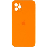 Чехол Silicone Case Square Full Camera Protective (AA) для Apple iPhone 11 Pro Max (6.5'') Помаранчевий (9825)
