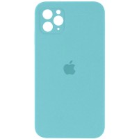 Чехол Silicone Case Square Full Camera Protective (AA) для Apple iPhone 11 Pro Max (6.5'') Бірюзовий (29451)