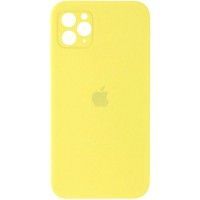 Чохол Silicone Case Square Full Camera Protective (AA) для Apple iPhone 11 Pro Max (6.5'') Жовтий (41264)