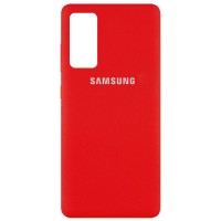 Чехол Silicone Cover Full Protective (AA) для Samsung Galaxy S20 FE Червоний (9837)