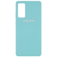 Чехол Silicone Cover Full Protective (AA) для Samsung Galaxy S20 FE Бірюзовий (9843)