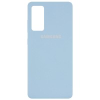 Чехол Silicone Cover Full Protective (AA) для Samsung Galaxy S20 FE Блакитний (9844)
