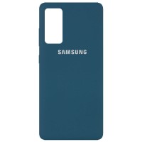 Чехол Silicone Cover Full Protective (AA) для Samsung Galaxy S20 FE Синій (9841)