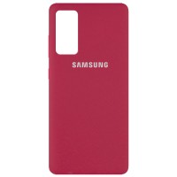 Чехол Silicone Cover Full Protective (AA) для Samsung Galaxy S20 FE Червоний (9838)