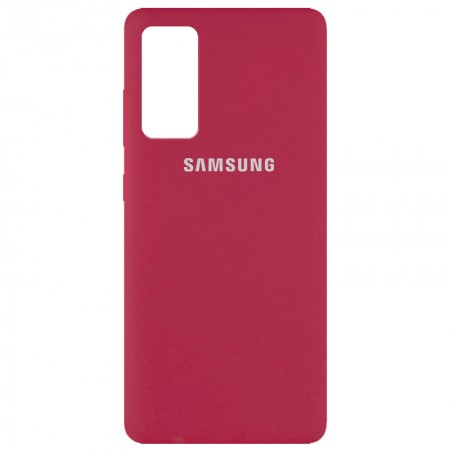 Чехол Silicone Cover Full Protective (AA) для Samsung Galaxy S20 FE Красный (9838)
