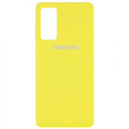 Чехол Silicone Cover Full Protective (AA) для Samsung Galaxy S20 FE Желтый (9845)