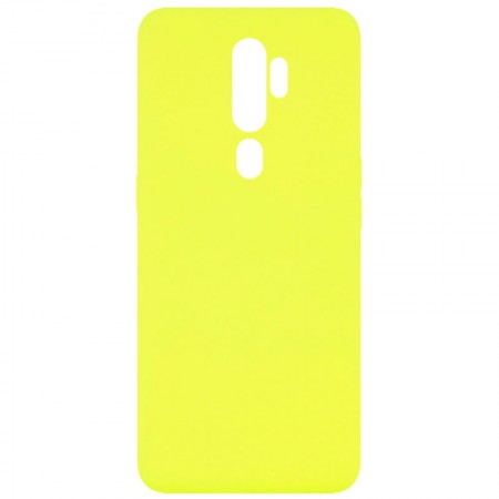 Чехол Silicone Cover Full without Logo (A) для Oppo A5 (2020) / Oppo A9 (2020) Желтый (9874)