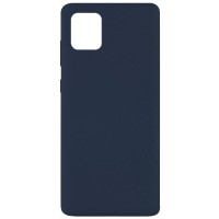 Чехол Silicone Cover Full without Logo (A) для Samsung Galaxy Note 10 Lite (A81) Синий (15238)