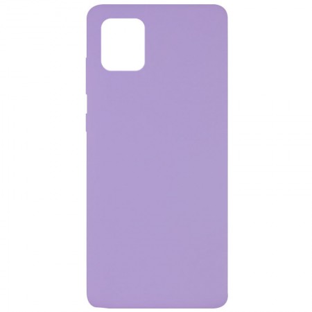 Чехол Silicone Cover Full without Logo (A) для Samsung Galaxy Note 10 Lite (A81) Бузковий (15239)