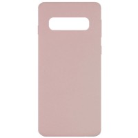 Чехол Silicone Cover Full without Logo (A) для Samsung Galaxy S10 Розовый (9913)