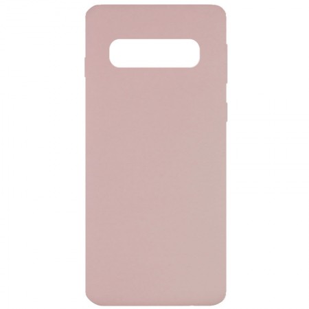 Чехол Silicone Cover Full without Logo (A) для Samsung Galaxy S10 Рожевий (9913)