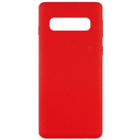 Чехол Silicone Cover Full without Logo (A) для Samsung Galaxy S10 Красный (9912)
