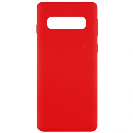 Чехол Silicone Cover Full without Logo (A) для Samsung Galaxy S10 Красный (9912)