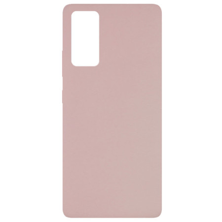 Чехол Silicone Cover Full without Logo (A) для Samsung Galaxy S20 FE Рожевий (9919)