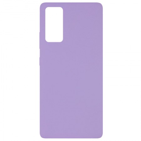 Чехол Silicone Cover Full without Logo (A) для Samsung Galaxy S20 FE Сиреневый (9921)