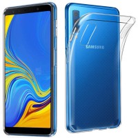 TPU чехол Epic Transparent 1,0mm для Samsung A750 Galaxy A7 (2018) Білий (12854)