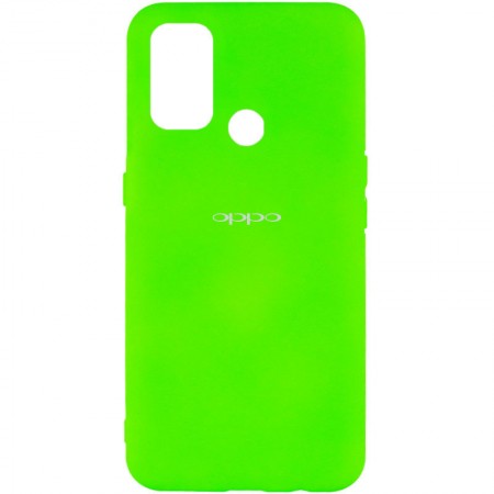 Чехол Silicone Cover My Color Full Protective (A) для Oppo A53 / A32 / A33 Салатовый (15808)
