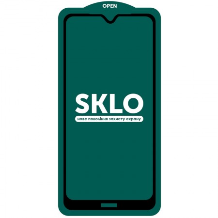 Защитное стекло SKLO 5D (full glue) (тех.пак) для Xiaomi Redmi Note 8 Черный (21816)