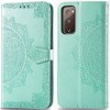 Кожаный чехол (книжка) Art Case с визитницей для Samsung Galaxy S20 FE Бірюзовий (13070)