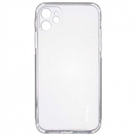 TPU чехол GETMAN Clear 1,0 mm для Apple iPhone 12 (6.1'') Прозрачный (10096)