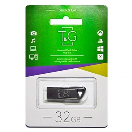 Флеш-драйв USB Flash Drive T&G 114 Metal Series 32GB Чорний (19688)