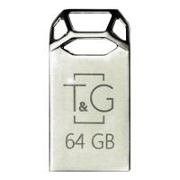 Флеш-драйв USB Flash Drive T&G 110 Metal Series 64GB Серебристый (19687)